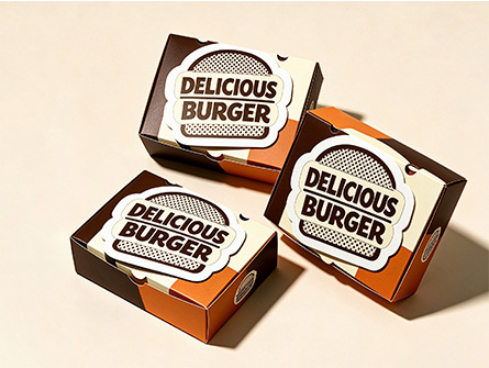 Customized Flip-top Large Hamburger Box