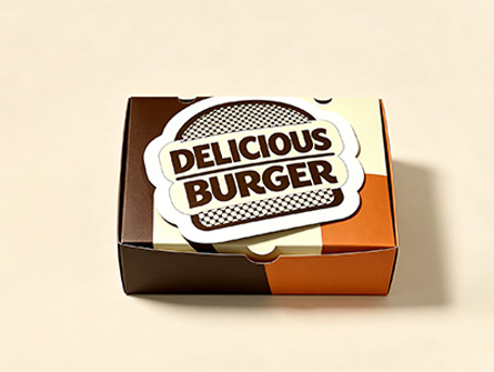 Customized Flip-top Large Hamburger Box