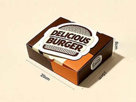 Customized Flip-top Large Hamburger Box