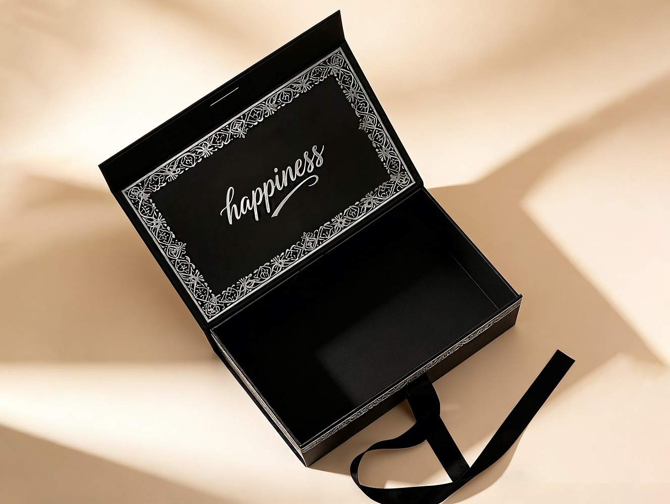 Custom Logo Recyclable Black Foam Insert Magnetic Gift Paper Box Folding Hard Rigid Packaging Boxes With Magnet Lid