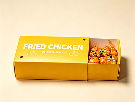 Customized Yellow Drawer-style Fried Chicken Box