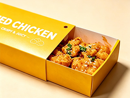 Customized Yellow Drawer-style Fried Chicken Box