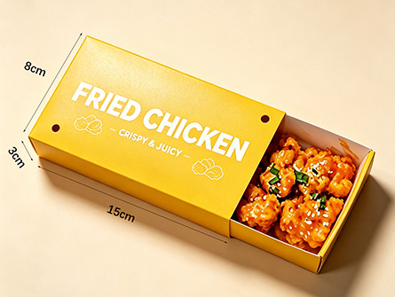 Customized Yellow Drawer-style Fried Chicken Box
