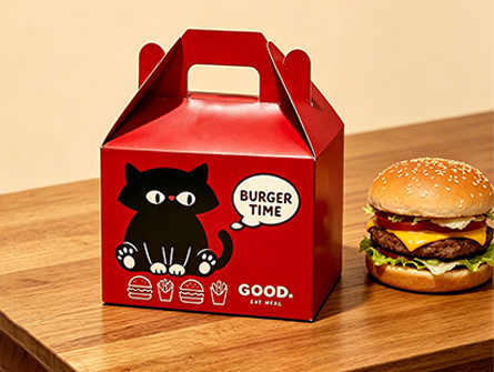 Customized cartoon-style portable hamburger box