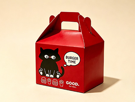 Customized cartoon-style portable hamburger box