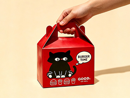 Customized cartoon-style portable hamburger box
