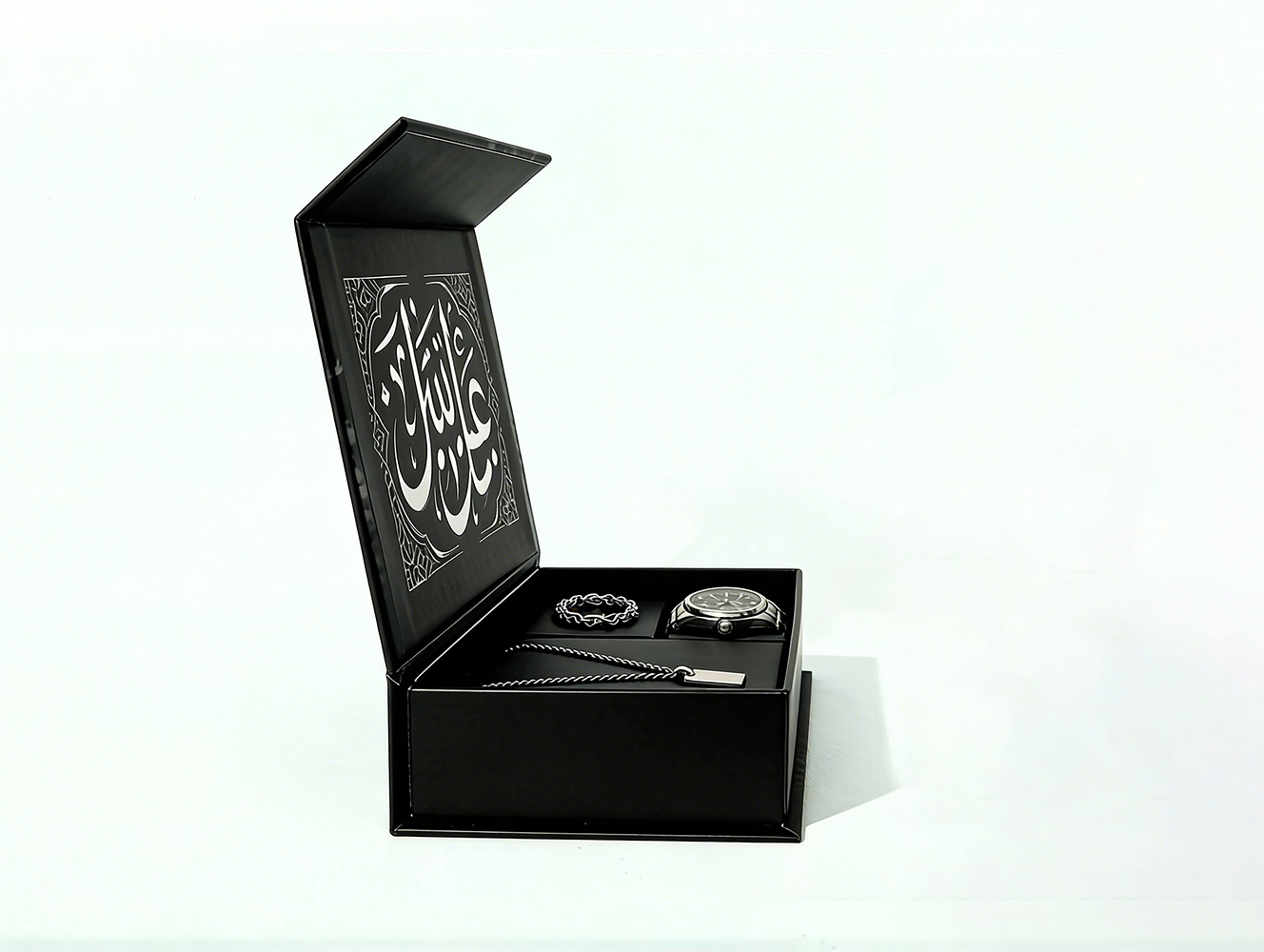 Custom Logo Luxury Black Premium Rigid Folding Magnetic Gift Packaging Boxes Recyclable Durable Hard Cardboard Gift Box