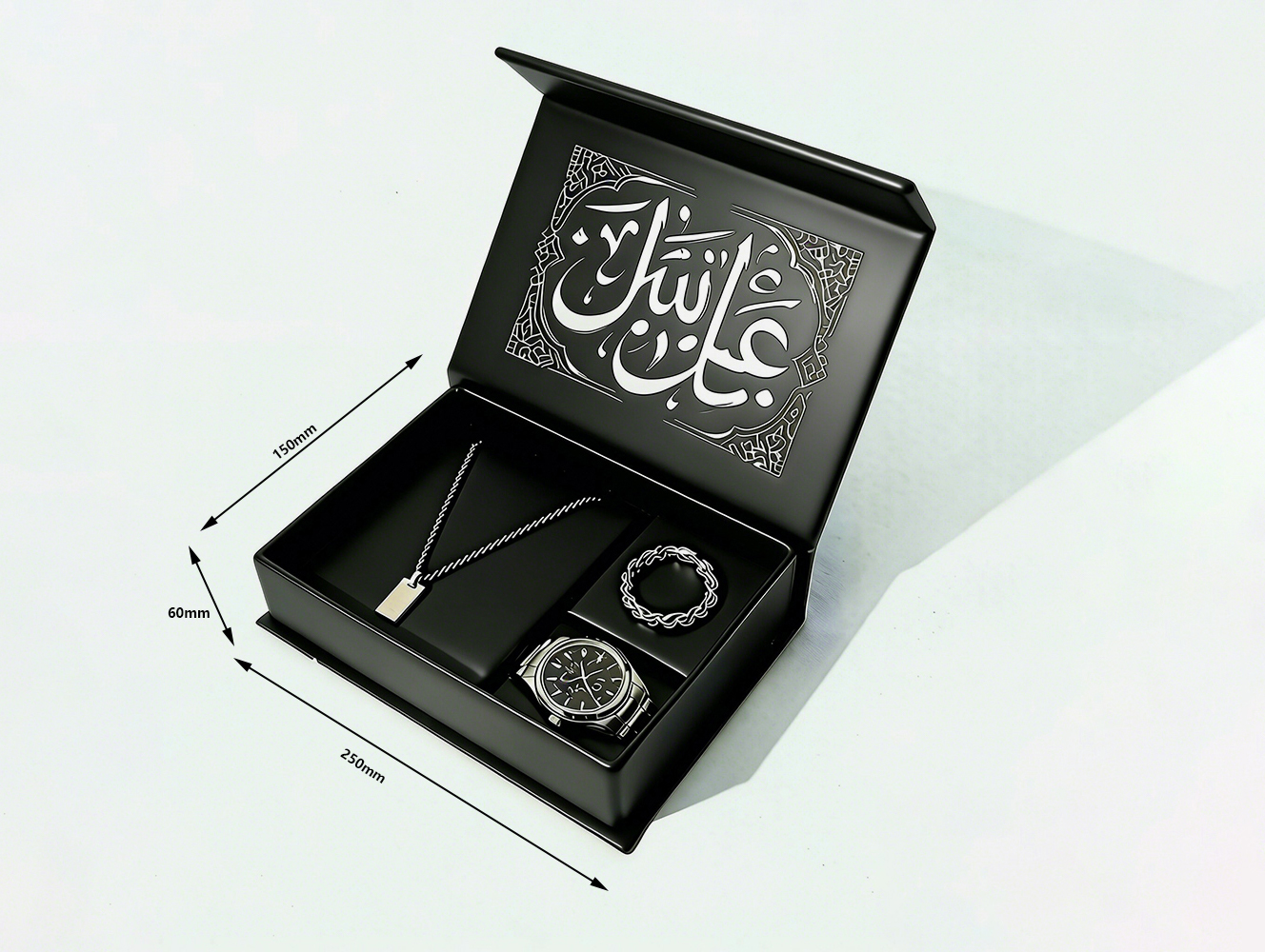 Custom Logo Luxury Black Premium Rigid Folding Magnetic Gift Packaging Boxes Recyclable Durable Hard Cardboard Gift Box