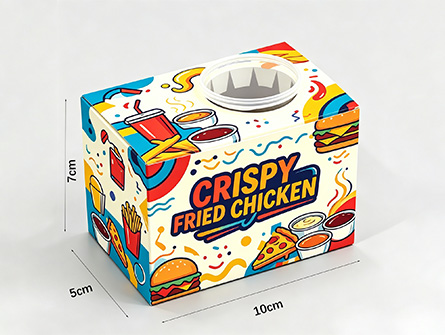 Customized Lively style Dipping Sauce Fried Chicken Box