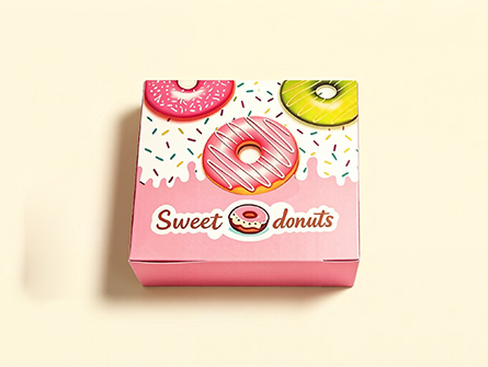 Customize Cute Style Doughnut Box