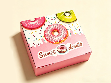 Customize Cute Style Doughnut Box
