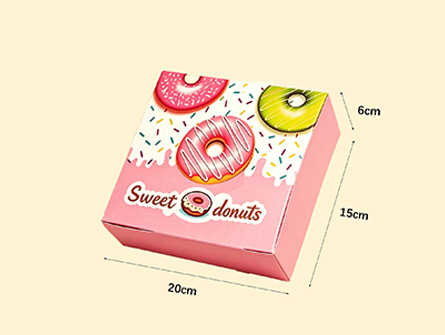 Customize Cute Style Doughnut Box