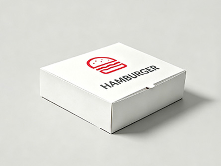 Factory-made Minimalist-style Hamburger box