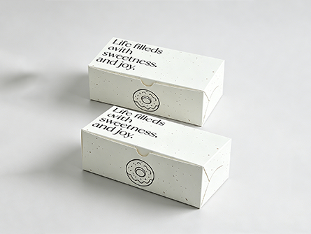 Customized Minimalist Design Flip-top Doughnut Box