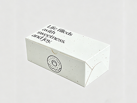 Customized Minimalist Design Flip-top Doughnut Box