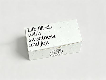 Customized Minimalist Design Flip-top Doughnut Box