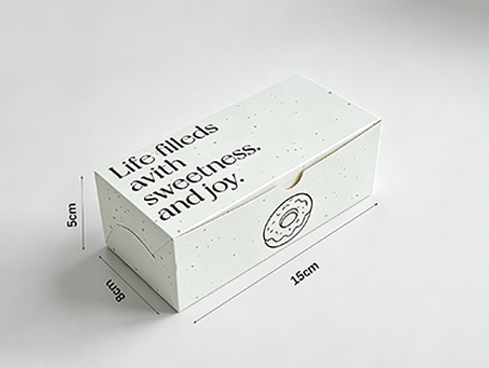 Customized Minimalist Design Flip-top Doughnut Box