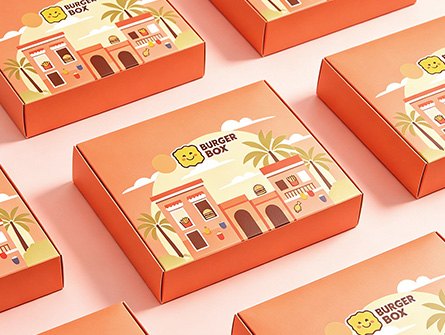 Pink Cute Style Dipping Sauce Hamburger Box
