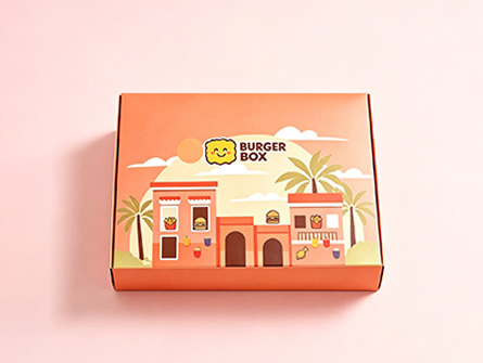 Pink Cute Style Dipping Sauce Hamburger Box