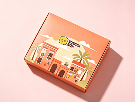 Pink Cute Style Dipping Sauce Hamburger Box