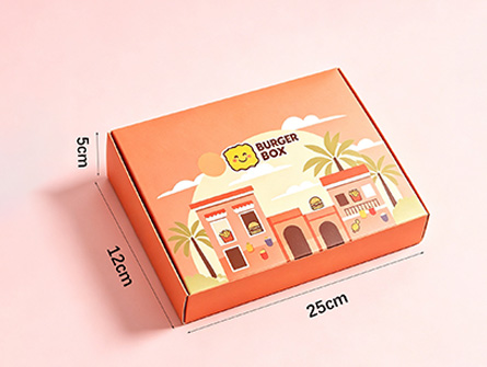Pink Cute Style Dipping Sauce Hamburger Box