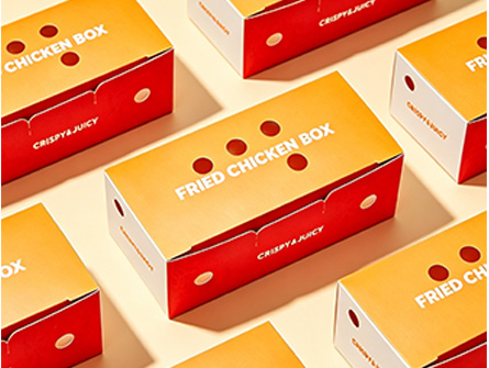 Customized Color-printed Flip-top Chicken Box