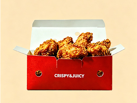 Customized Color-printed Flip-top Chicken Box