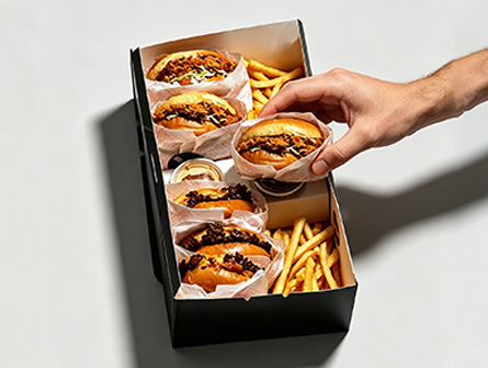 Factory-made Simple Side-opening Cover Burger Box