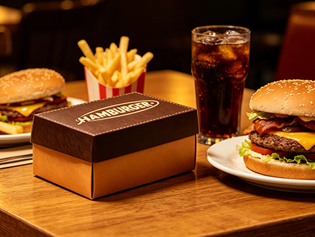 Customized Retro-style Hamburger box
