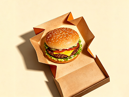 Customized Retro-style Hamburger box