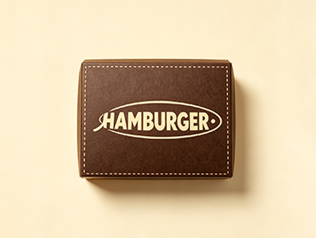 Customized Retro-style Hamburger box