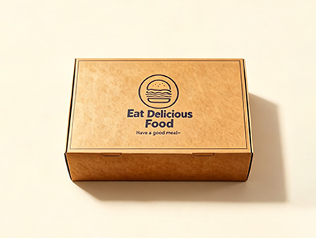 Customized Kraft Paper Large-capacity Flip-top Burger box