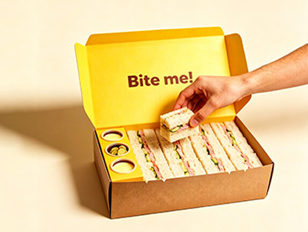 Customized Kraft Paper Large-capacity Flip-top Burger box