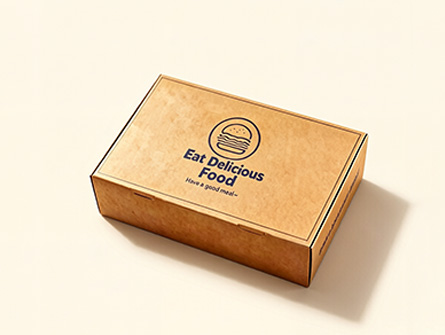 Customized Kraft Paper Large-capacity Flip-top Burger box