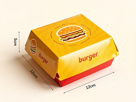 Factory-made colored-printed hamburger boxes
