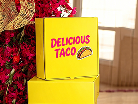 Customized Cardboard Flip-top Taco Box