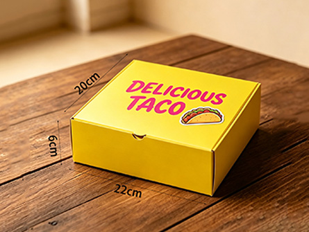 Customized Cardboard Flip-top Taco Box