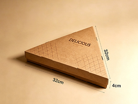 Customized Kraft Paper Triangular Floor-top Burger Box