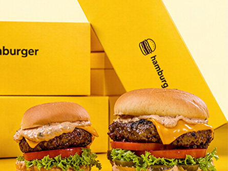 Yellow Drawer-style Hamburger Box
