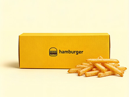 Yellow Drawer-style Hamburger Box