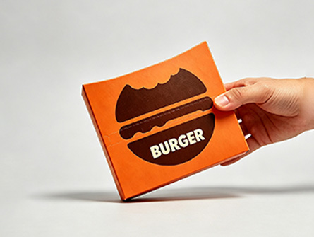 Customized Special-shaped Pull-tab style Burger Box