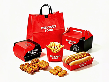 Factory-made Square Portable Hamburger Box