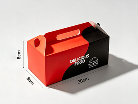 Factory-made Square Portable Hamburger Box