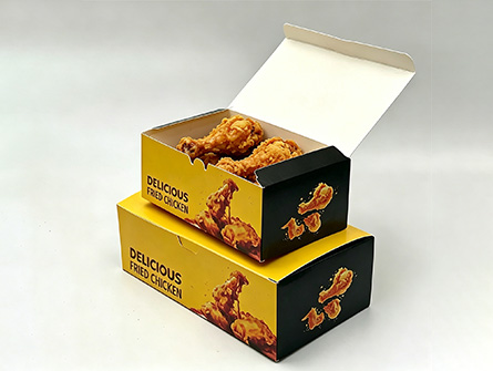 Customized Set Of Yellow Multi-sized fried Chicken Boxes