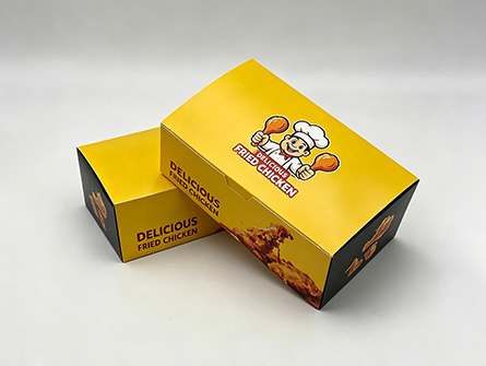 Customized Set Of Yellow Multi-sized fried Chicken Boxes