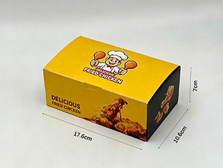 Customized Set Of Yellow Multi-sized fried Chicken Boxes