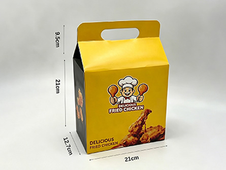 Customized Set Of Yellow Multi-sized fried Chicken Boxes