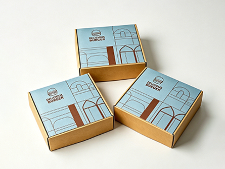 Customized Middle Eastern Style Flip-top Burger Box
