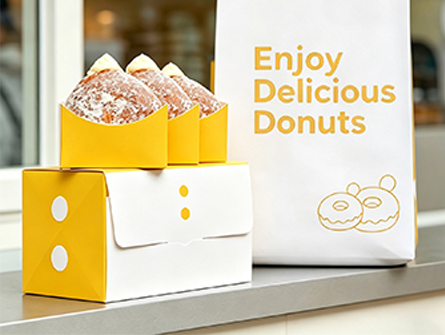 Customized Flip-top Doughnut Box for Donniz Brand