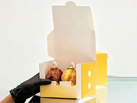 Customized Flip-top Doughnut Box for Donniz Brand